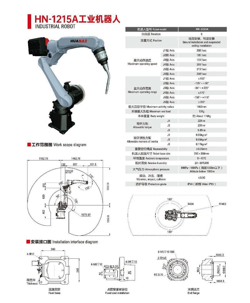 HN-1215A工業(yè)機(jī)器人